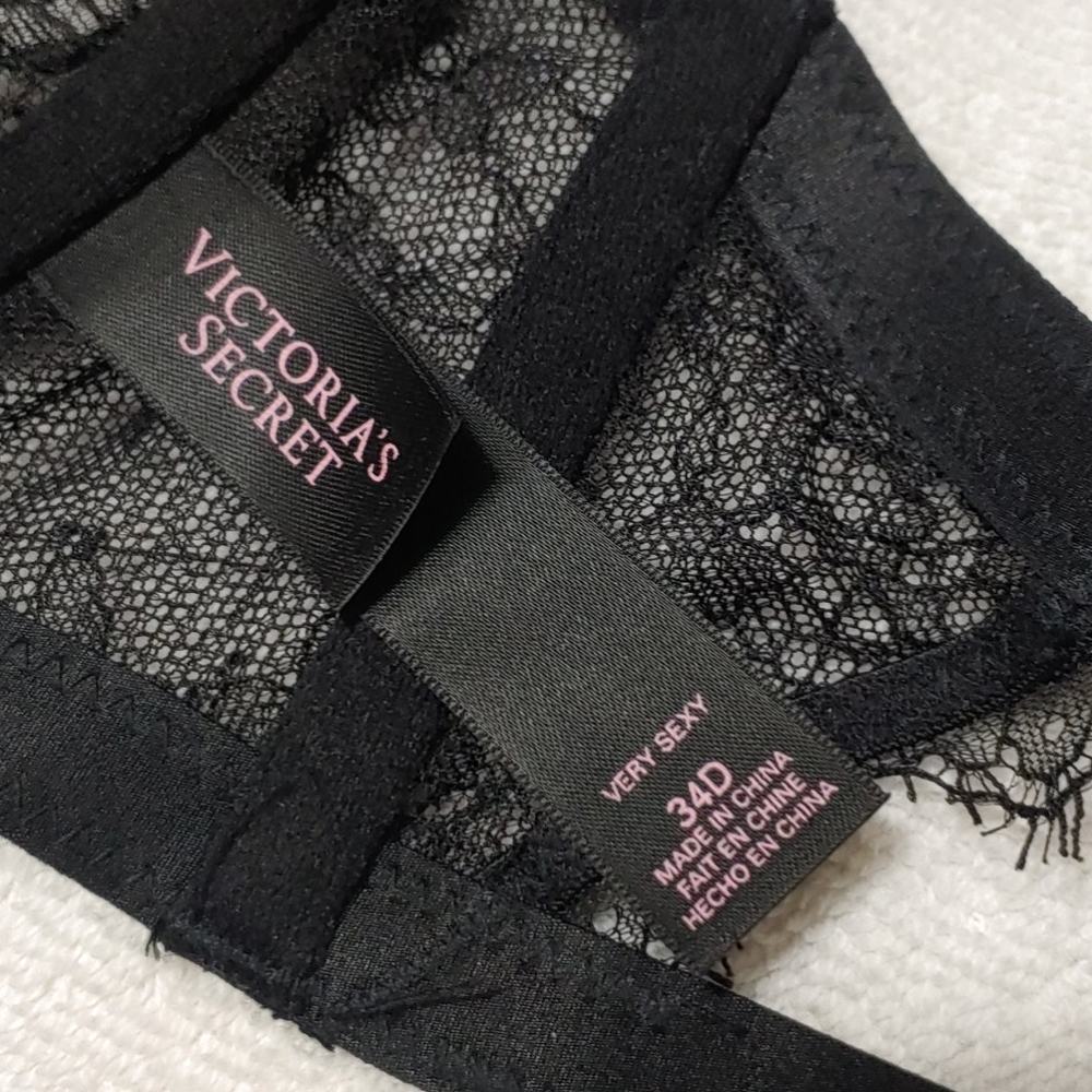 Victoria's Secret Lingerie Sheer Bra Top 34D - Picture 11 of 15